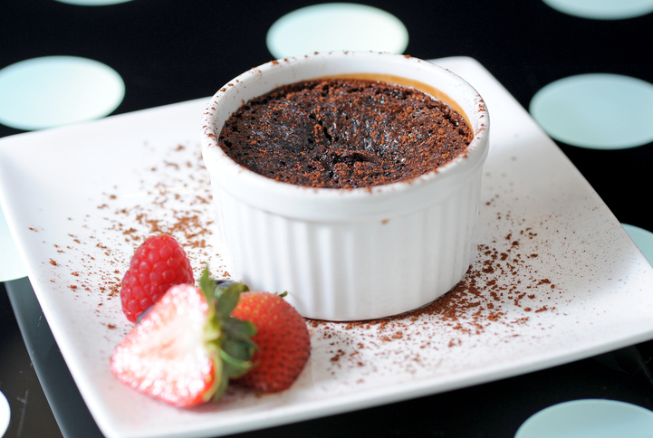 Dark Chocolate and Beetroot Souffle