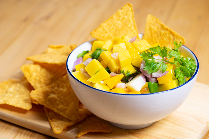 Sweet and Spicy Tropical Salsa Taster